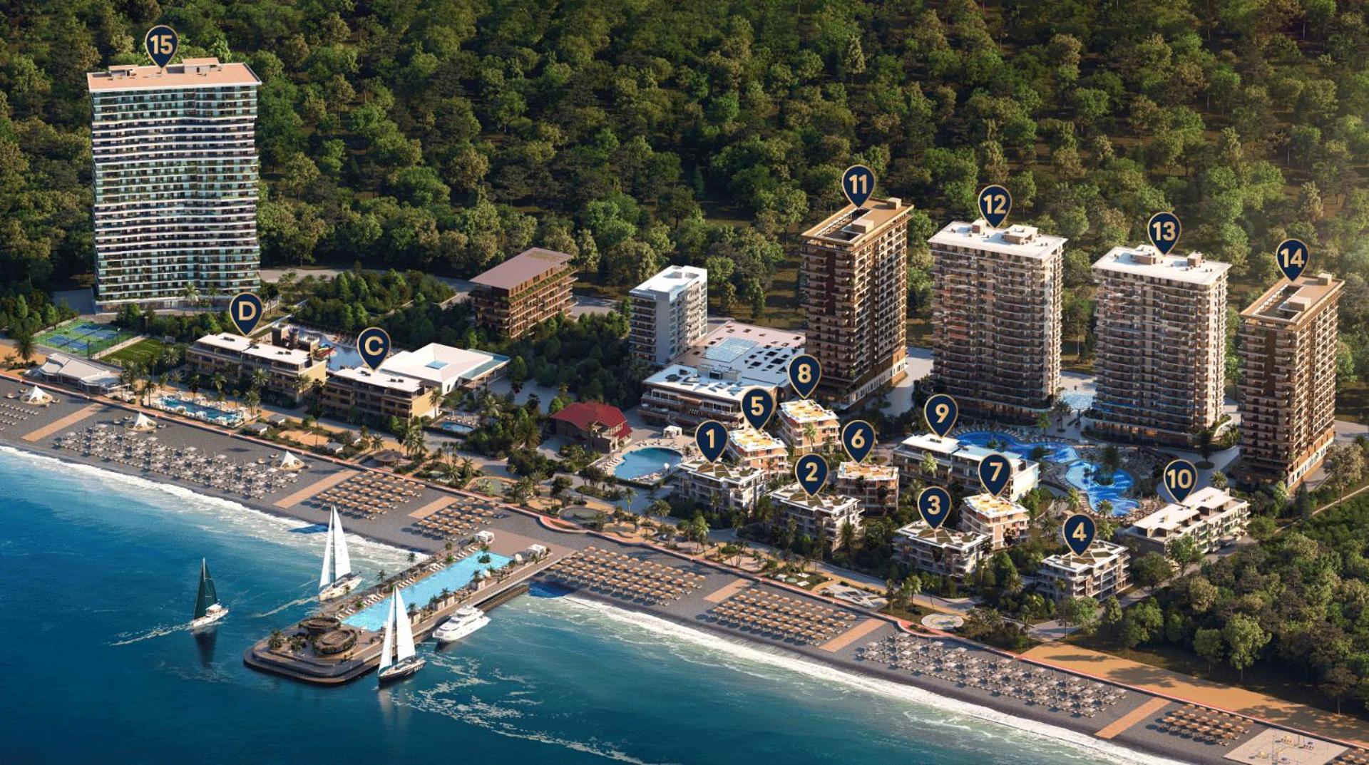 Luxury Oasis Apartment Chakvi Ngoại thất bức ảnh